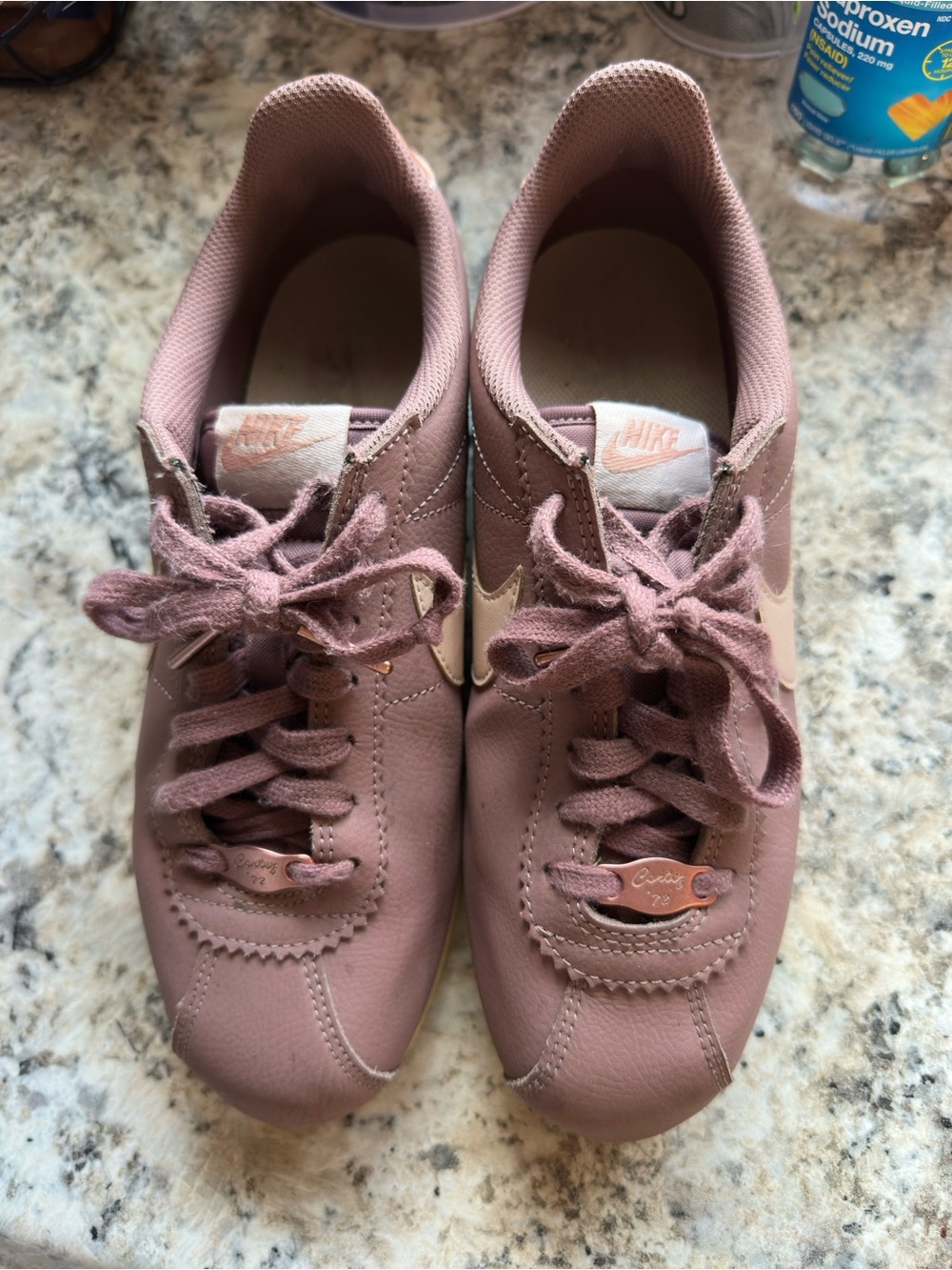 Nike Women’s Sneakers in Rose Taupe with Cream Swoosh